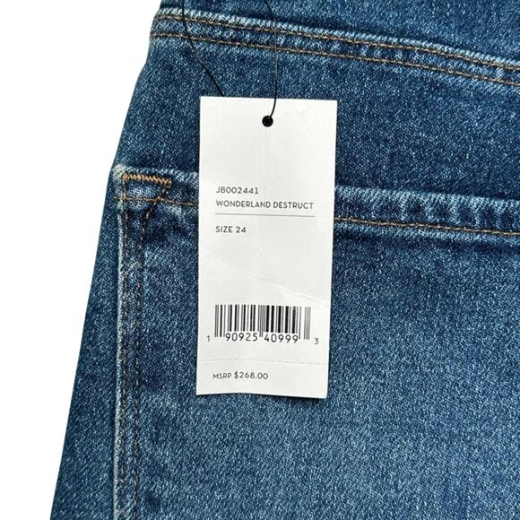 J Brand Julia High-Rise Flare Jeans in Wonderland Destruct Size 24 NWT $268 - Picture 7 of 7